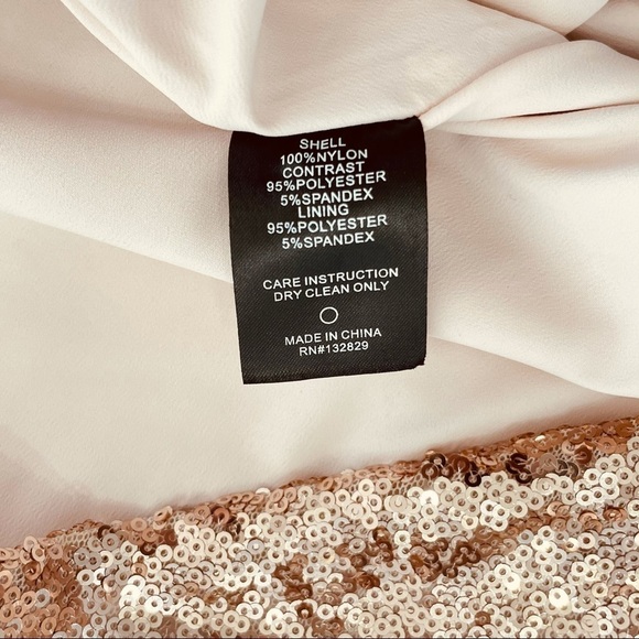 NBD x Revolve Mini Sequin Rose Gold Party Dress Size XS - Picture 9 of 11
